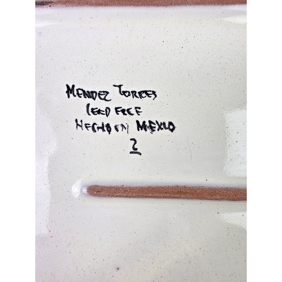 Vtg Mexico Talavera Pottery Rectangle Platter Serving Tray Hand Painted Vibrant - Picture 7 of 11